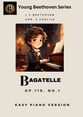 Bagatelle Op.119, No.1 piano sheet music cover
